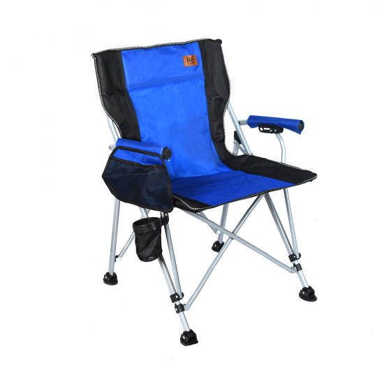 كرسي رحلات من القماش والمعدن أزرق كرسي رحلات من القماش والمعدن أزرق