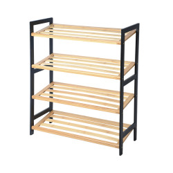 وحدة رفوف 4 أدوار خشب