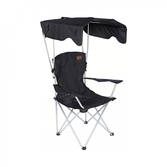 كرسي رحلات مع مظلة من القماش والمعدن كرسي رحلات مع مظلة من القماش والمعدن