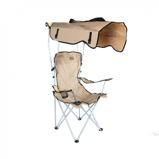 كرسي رحلات مع مظلة من القماش والمعدن 144*44 سم
