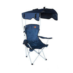 كرسي رحلات مع مظلة من القماش والمعدن 144 سم شامل المظلة