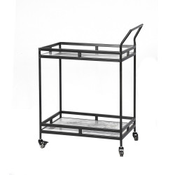 عربة تقديم 2 دور من الرخام و المعدن