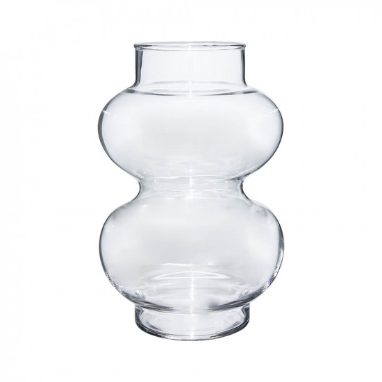 فازة ورد ديكور زجاج 25*16 سم فازة ورد ديكور زجاج 25*16 سم