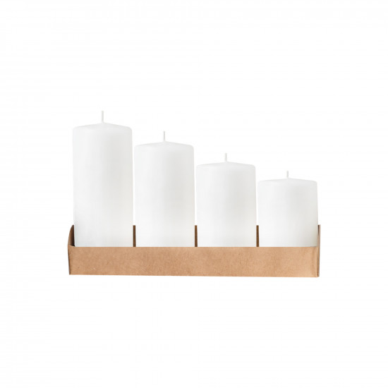 بوكس 4 شمعات مختلفة المقاس