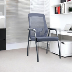 كرسي مكتب ثابت رمادي 66 سم