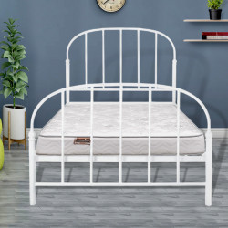 سرير معدن ابيض 120*200 سم