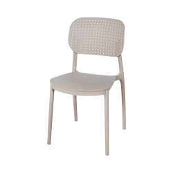 كرسي منزلي مفرد بلاستيك بيج