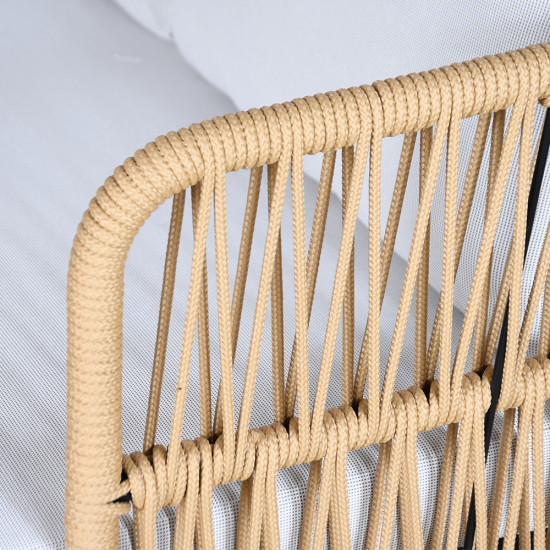 جلسة حديقة 4 مقاعد بيج / رمادي جلسة حديقة 4 مقاعد بيج / رمادي