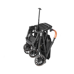 عربة أطفال أسود