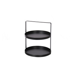 صينية تقديم معدن 2 دور وسط