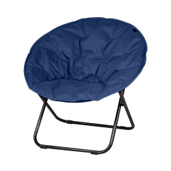 كرسي رحلات قماش قابل للسفط كحلي