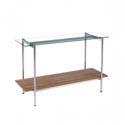 مدخل استقبال خشبي من الزجاج والخشب 120 سم