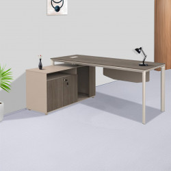 مكتب من الخشب والمعدن 160x80 سم