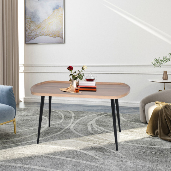 طاولة خدمة مفردة خشب بني فاتح طاولة خدمة مفردة خشب بني فاتح