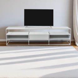 وحدة تلفزيون من الخشب والمعدن 160سم وحدة تلفزيون من الخشب والمعدن 160سم