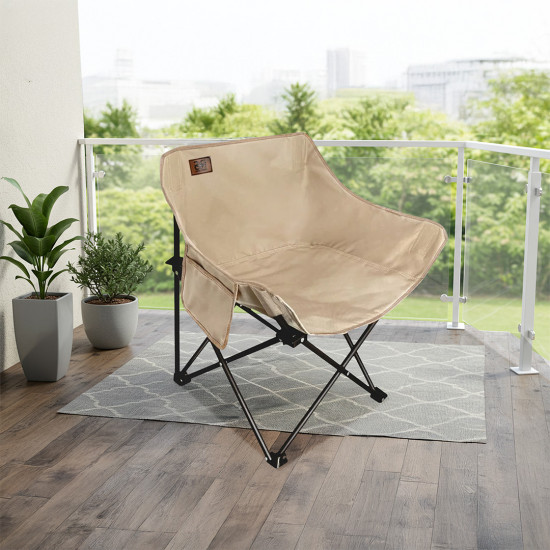 كرسي رحلات من القماش والمعدن قابل للطي