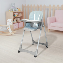 كرسي أطفال أزرق بلاستيك / معدن / جلد كرسي أطفال أزرق بلاستيك / معدن / جلد