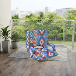 كرسي رحلات أرضي قابل للطي قماش × هيكل خشب