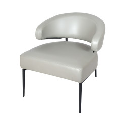 كرسي فاخر حديث جلد بيج