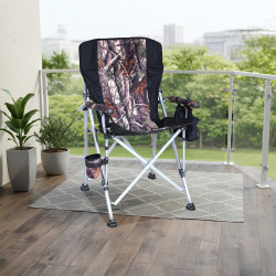 كرسي رحلات مع حامل اكواب من القماش والمعدن 58 سم