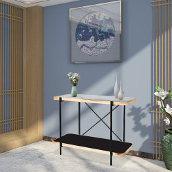 مدخل استقبال من الزجاج والخشب والمعدن 80*120 سم