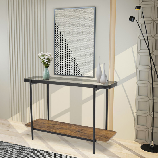 مدخل استقبال من الزجاج والخشب والمعدن مدخل استقبال من الزجاج والخشب والمعدن