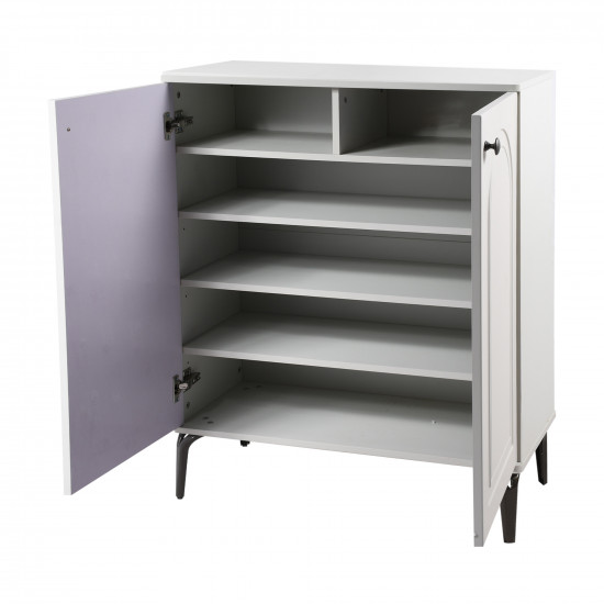 دولاب متعدد الاستخدام رمادي فاتح 80 سم