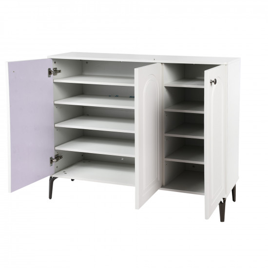 دولاب متعدد الاستخدام رمادي فاتح 100 سم