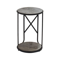 طاولة شاي مفردة من الخشب والمعدن طاولة شاي مفردة من الخشب والمعدن