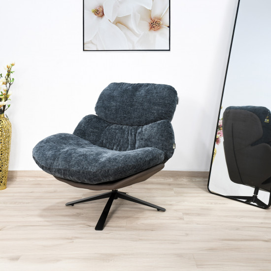 كرسي دوار ازرق غامق كرسي دوار ازرق غامق