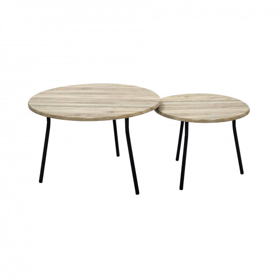 طقم طاولات خدمة 2 قطع خشب طقم طاولات خدمة 2 قطع خشب