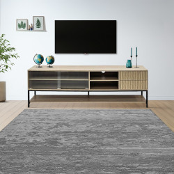 وحدة تلفزيون من الخشب والإكريلك 180سم وحدة تلفزيون من الخشب والإكريلك 180سم