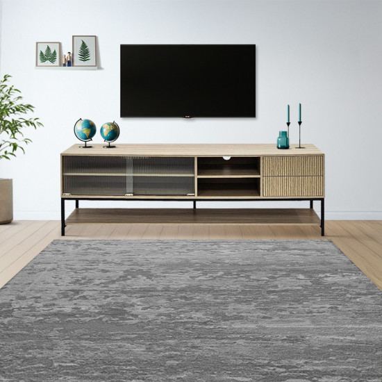 وحدة تلفزيون من الخشب والإكريلك 180سم وحدة تلفزيون من الخشب والإكريلك 180سم