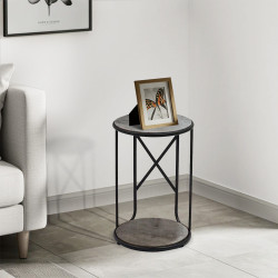 طاولة شاي مفردة من الخشب والمعدن طاولة شاي مفردة من الخشب والمعدن