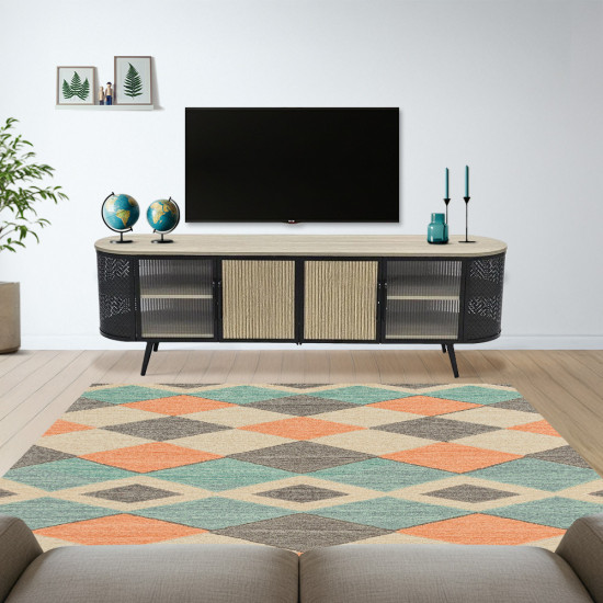 بلازما تلفزيون خشب مع قواعد معدن 180سم