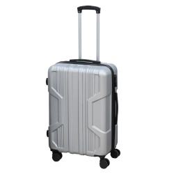 شنطة سفر وسط فضي