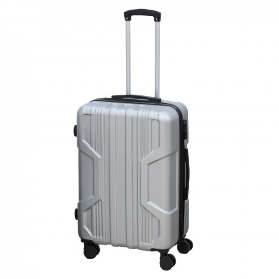 شنطة سفر وسط فضي شنطة سفر وسط فضي