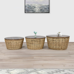 طقم طاولات خدمة 3 قطع