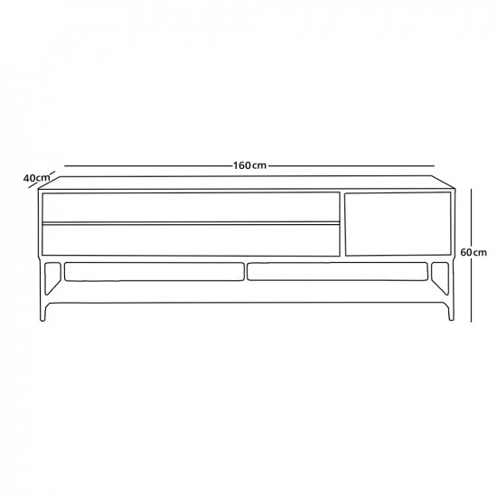وحدة تلفزيون خشب وإكريلك 160سم وحدة تلفزيون خشب وإكريلك 160سم
