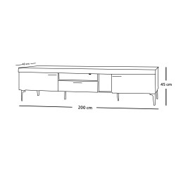 وحدة تلفزيون ماليزي 200سم