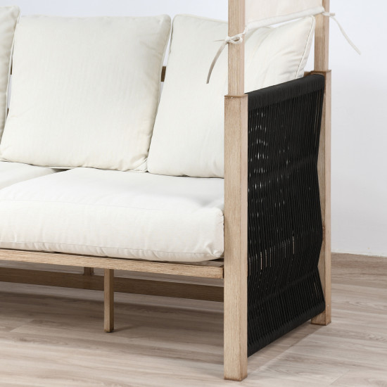 جلسة حديقة مع مظلة بيج جلسة حديقة مع مظلة بيج