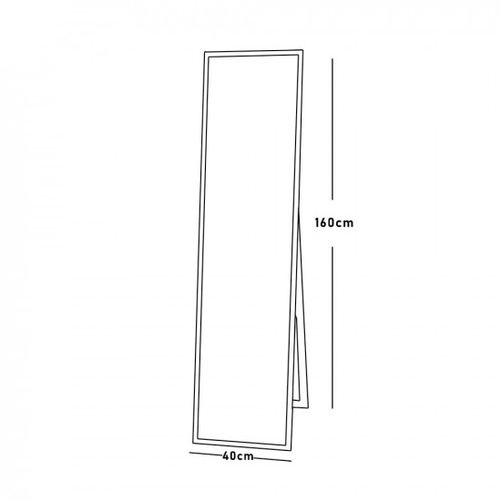 مرآة ستاند 160x40 سم