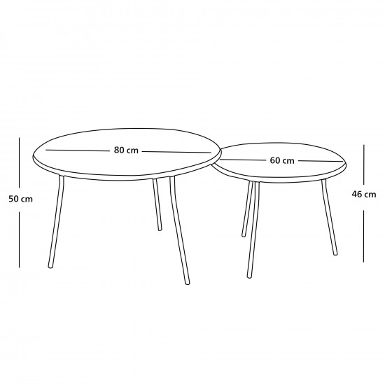 طقم طاولات خدمة 2 قطع خشب طقم طاولات خدمة 2 قطع خشب