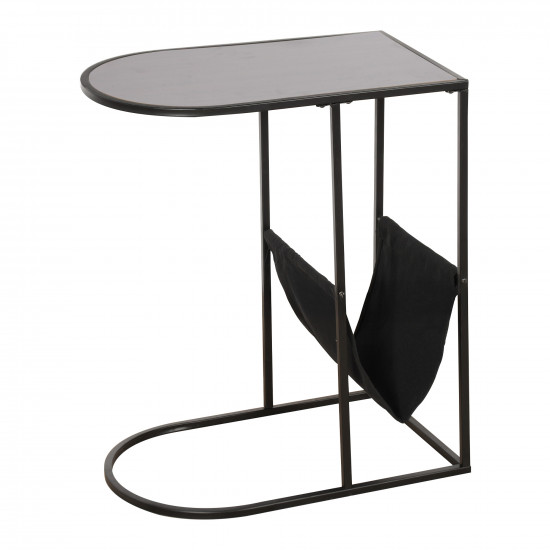 طاولة خدمة مفردةمن الخشب مع رف قماشي طاولة خدمة مفردةمن الخشب مع رف قماشي