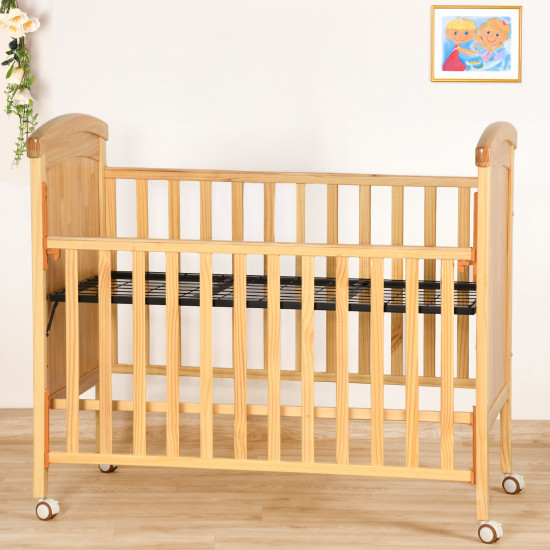 سرير أطفال بناموسية من الخشب والمعدن سرير أطفال بناموسية من الخشب والمعدن