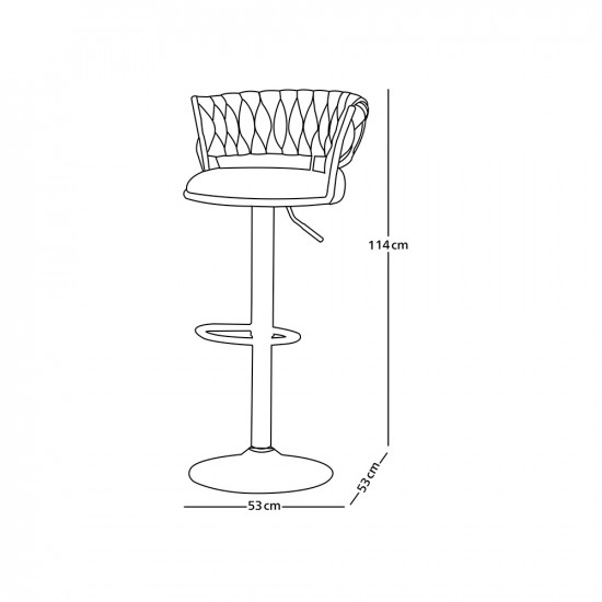 كرسي بار مخمل