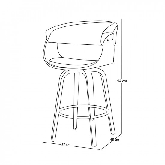 كرسي بار قماش