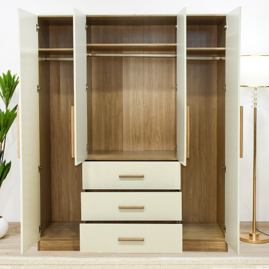 دولاب ملابس تركي 4 باب خشب