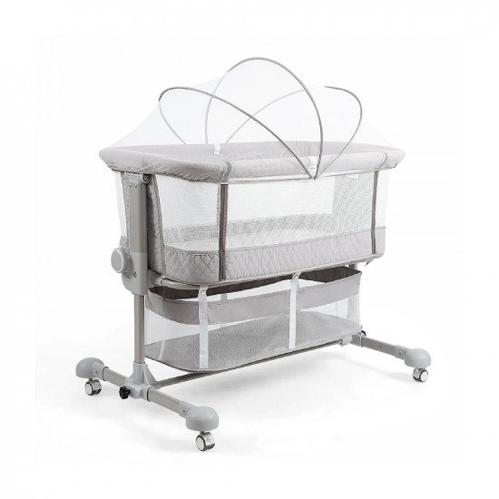 سرير أطفال بناموسية من المقاش والمعدن سرير أطفال بناموسية من المقاش والمعدن