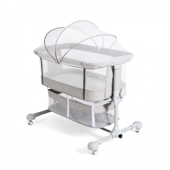 سرير أطفال بناموسية من المقاش والمعدن سرير أطفال بناموسية من المقاش والمعدن